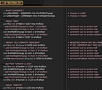 Columnar Comments